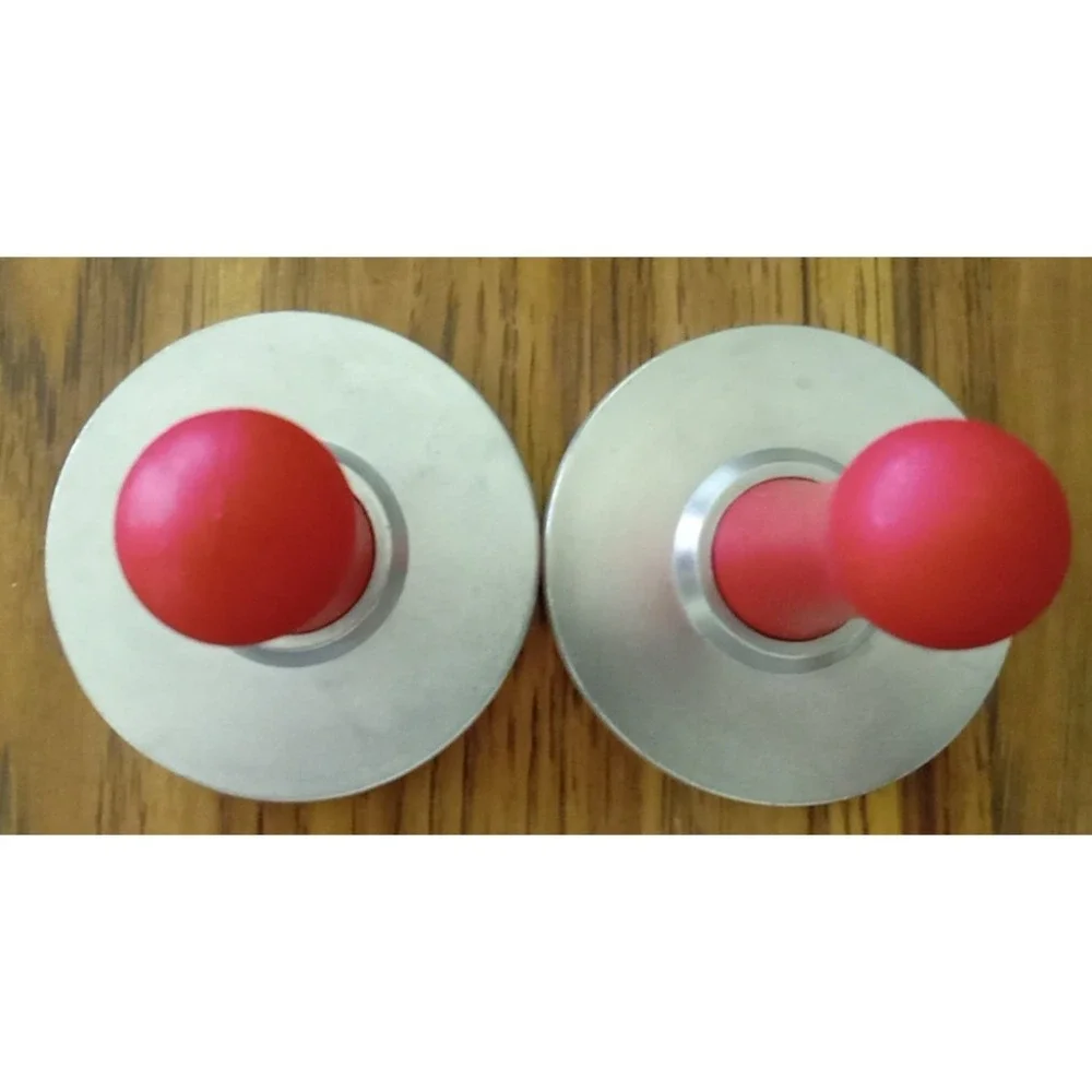 2 Metal Cookie Presses Merry Christmas & Santa Cookie Decor Baking/Red Handle 3